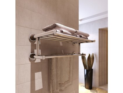 Nerezový věšák / sušák na ručníky se 6 tyčemi