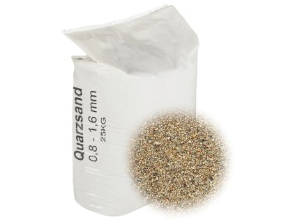 Filtrační písek 25 kg 0,8–1,6 mm