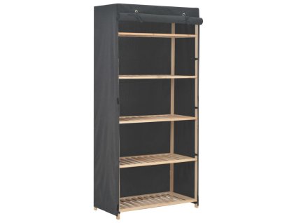 Šatní skříň šedá 79 x 40 x 170 cm textil