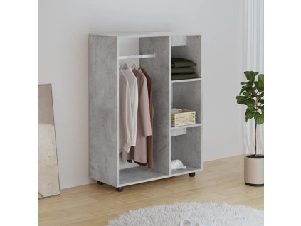 Šatní skříň betonově šedá 80 x 40 x 110 cm kompozitní dřevo