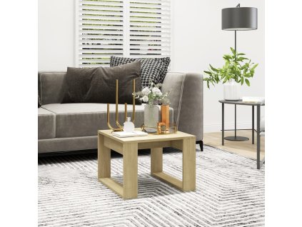 Odkládací stolek dub sonoma 50 x 50 x 35 cm kompozitní dřevo
