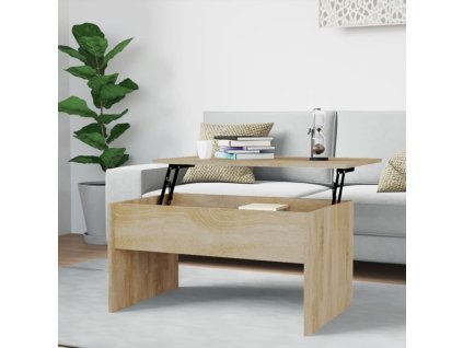 Konferenční stolek dub sonoma 80x50,5x41,5 cm kompozitní dřevo