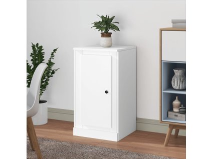 Příborník bílý 37,5 x 35,5 x 67,5 cm kompozitní dřevo