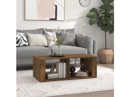 Konferenční stolek kouřový dub 100x50x36 cm kompozitní dřevo