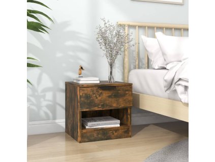 Noční stolek kouřový dub kompozitní dřevo