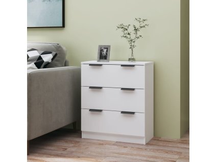 Příborník bílý 60 x 30 x 70 cm kompozitní dřevo