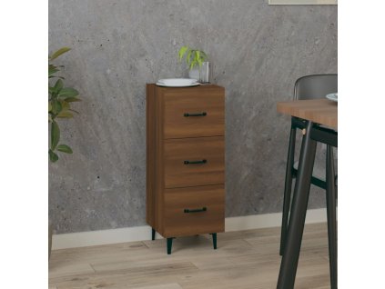 Příborník Hnědý dub 34,5 x 34 x 90 cm kompozitní dřevo