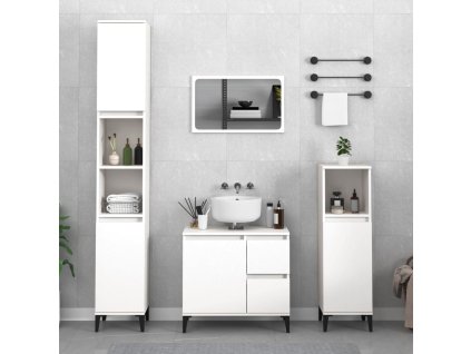 Koupelnová skříňka bílá 65 x 33 x 60 cm kompozitní dřevo