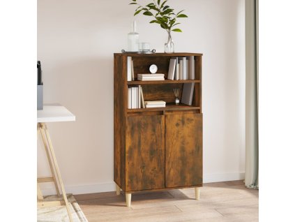Skříň highboard kouřový dub 60 x 36 x 110 cm kompozitní dřevo