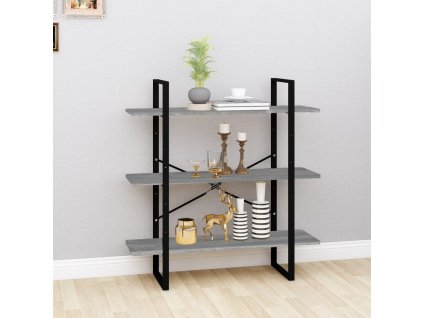 Knihovna šedá sonoma 100 x 30 x 105 cm kompozitní dřevo