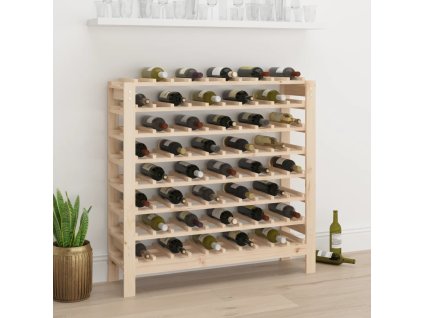Regál na víno 109,5x30x107,5  cm masivní borové dřevo