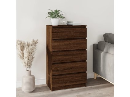 Zásuvková skříňka hnědý dub 60 x 36 x 103 cm kompozitní dřevo