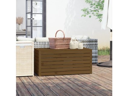 Zahradní box medově hnědý 101x50,5x46,5 cm masivní borové dřevo