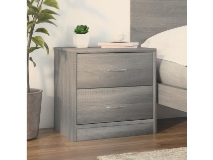 Noční stolek šedý sonoma 40 x 30 x 40 cm kompozitní dřevo