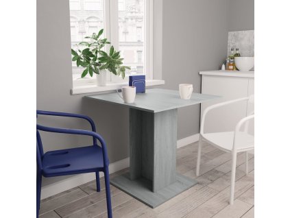 Jídelní stůl šedý sonoma 80 x 80 x 75 cm kompozitní dřevo