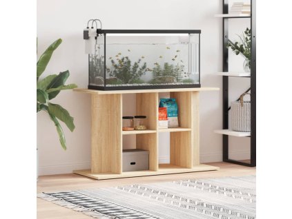 Stojan na akvárium, dub sonoma, 100 x 40 x 60 cm, konstrukční dřevo
