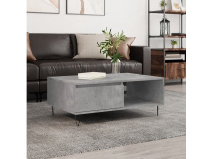 Konferenční stolek betonově šedý 90x60x35 cm kompozitní dřevo