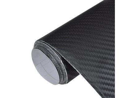 Fólie na auto 2 ks 3D černé 100 x 150 cm + 50 x 150 cm