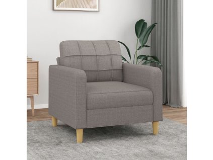 Křeslo taupe 60 cm textil
