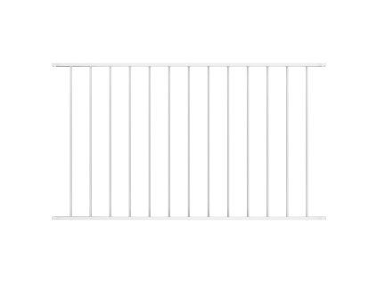 Plotový panel Woerden práškově lakovaná ocel 1,7 x 1,17 m bílý 145226