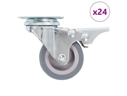 24 ks otočná kolečka 50 mm