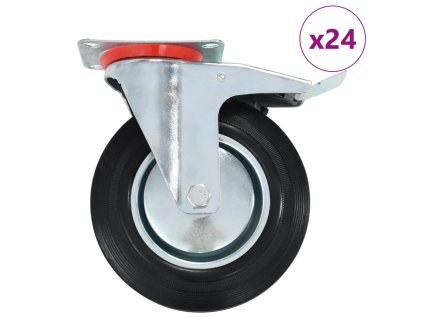 24 ks otočná kolečka 200 mm