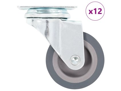 12 ks otočná kolečka 50 mm