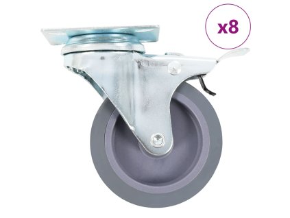 8 ks otočná kolečka 75 mm