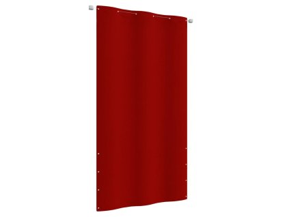 Balkonová zástěna červená 120 x 240 cm oxfordská látka