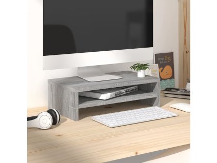 Stojan na monitor šedý sonoma 42 x 24 x 13 cm kompozitní dřevo