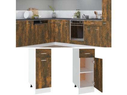 Zásuvková skříňka "Lyon" kouřový dub 30x46x81,5 cm, konstrukční dřevo