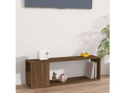 TV skříňka hnědý dub 100 x 24 x 32 cm kompozitní dřevo