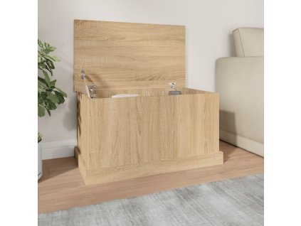 Úložný box dub sonoma 70 x 40 x 38 cm konstrukční dřevo