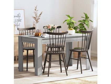 Jídelní stůl šedý sonoma 140 x 74,5 x 76 cm kompozitní dřevo