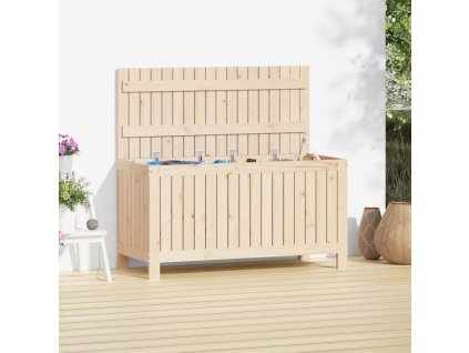 Zahradní úložný box 115 x 49 x 60 cm masivní borové dřevo