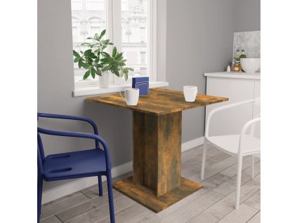 Jídelní stůl kouřový dub 80 x 80 x 75 cm kompozitní dřevo