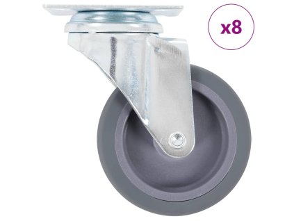 8 ks otočná kolečka 75 mm