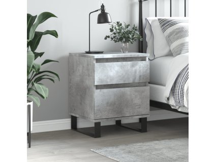 Noční stolek betonově šedý 40 x 35 x 50 cm kompozitní dřevo