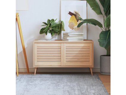 Nábytková dvířka lamelový design 2 ks 39,5 x 49,4 cm borovice