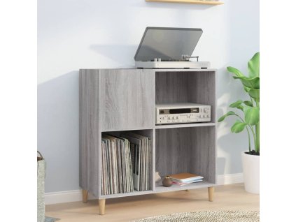 Skříňka na LP desky šedá sonoma 84,5x38x89 cm kompozitní dřevo
