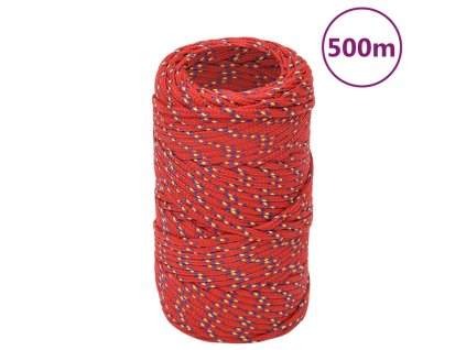 Lodní lano červené 2 mm 500 m polypropylen