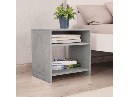 Noční stolek betonově šedý 40 x 30 x 40 cm kompozitní dřevo