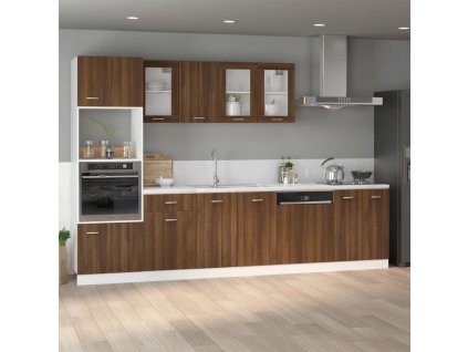 Skříňka pod dřez "Lyon" hnědý dub 80x46x81,5 cm, konstrukční dřevo