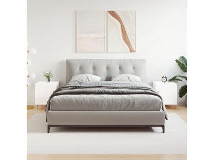 Noční stolky 2 ks lesklé bílé 40 x 40 x 50 cm kompozitní dřevo