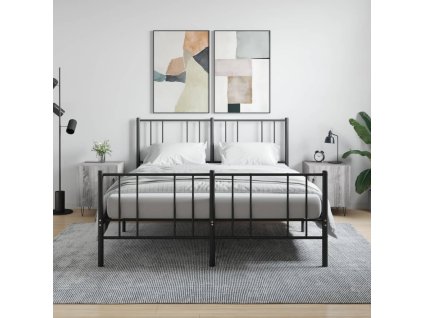 Noční stolky 2 ks šedé sonoma 40 x 40 x 50 cm kompozitní dřevo