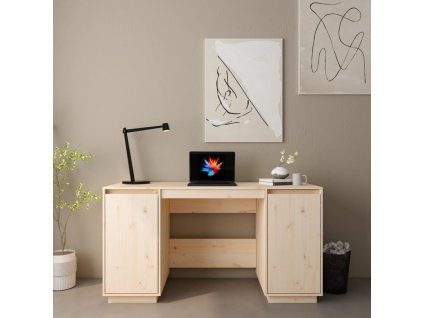 Psací stůl 140 x 50 x 75 cm masivní borové dřevo