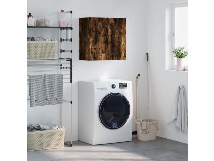 Nástěnná skříňka kouřový dub 60 x 31 x 60 cm kompozitní dřevo