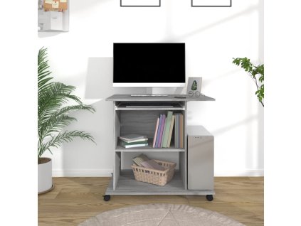 Psací stůl šedý sonoma 80 x 50 x 75 cm kompozitní dřevo