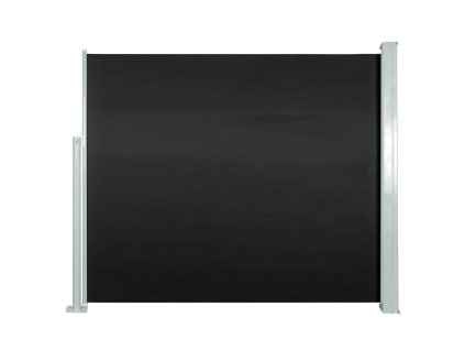 Zatahovací boční markýza / zástěna 120 x 300 cm černá
