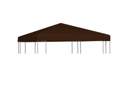 Střecha na altán 310 g/m² 3 x 3 m hnědá